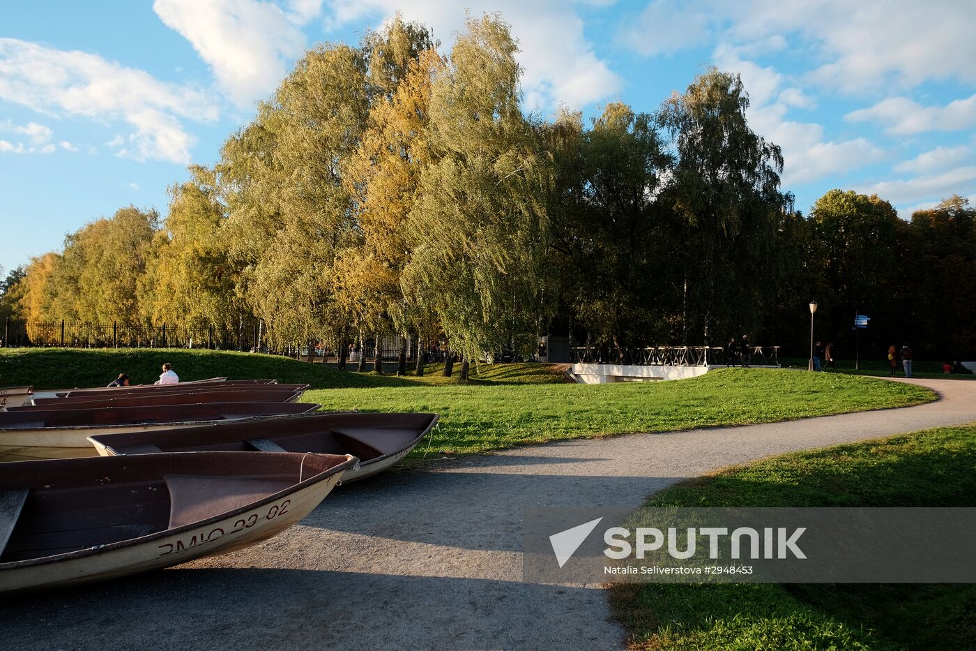 City residents relax in Kuskovo