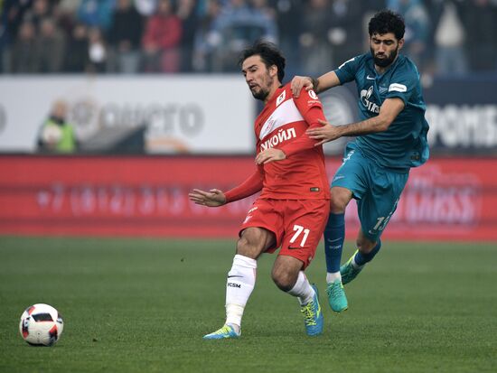Football. Russian Premier League. Zenit vs. Spartak