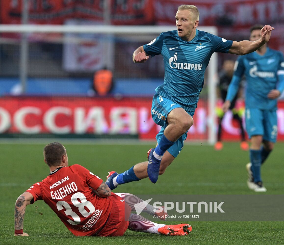 Football. Russian Premier League. Zenit vs. Spartak