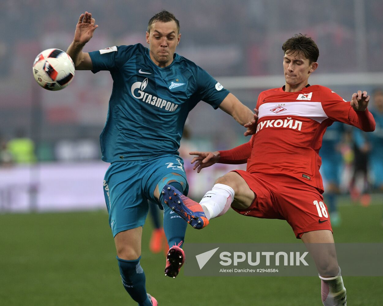 Football. Russian Premier League. Zenit vs. Spartak