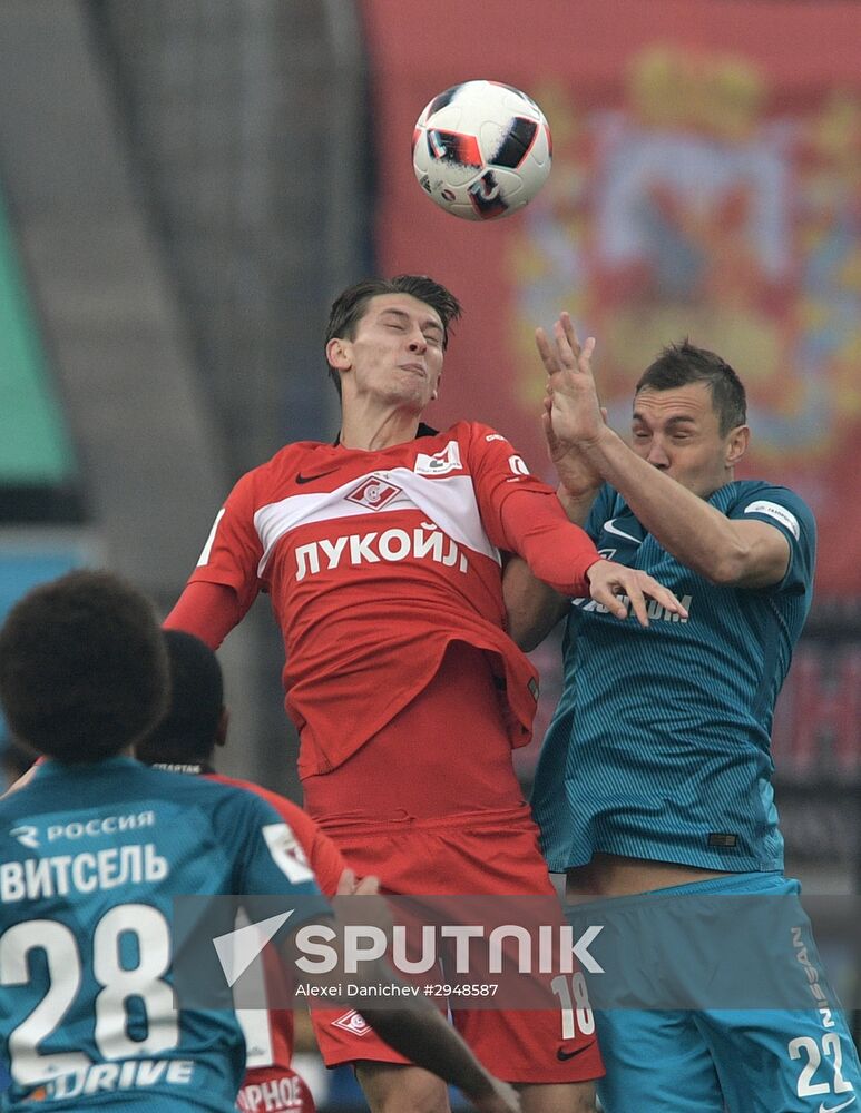 Football. Russian Premier League. Zenit vs. Spartak