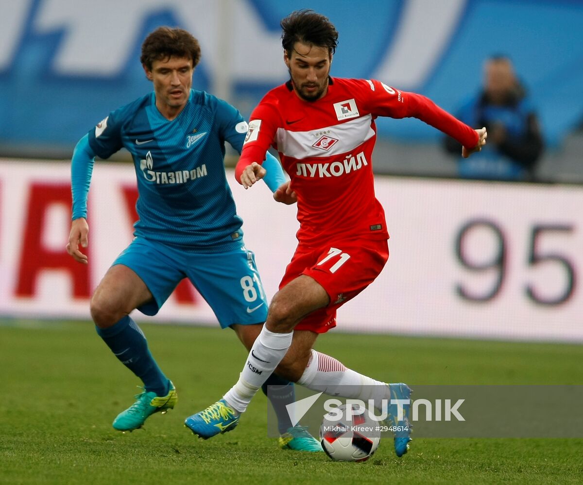 Football. Russian Premier League. Zenit vs. Spartak