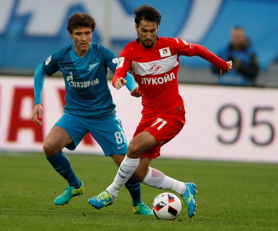 Football. Russian Premier League. Zenit vs. Spartak
