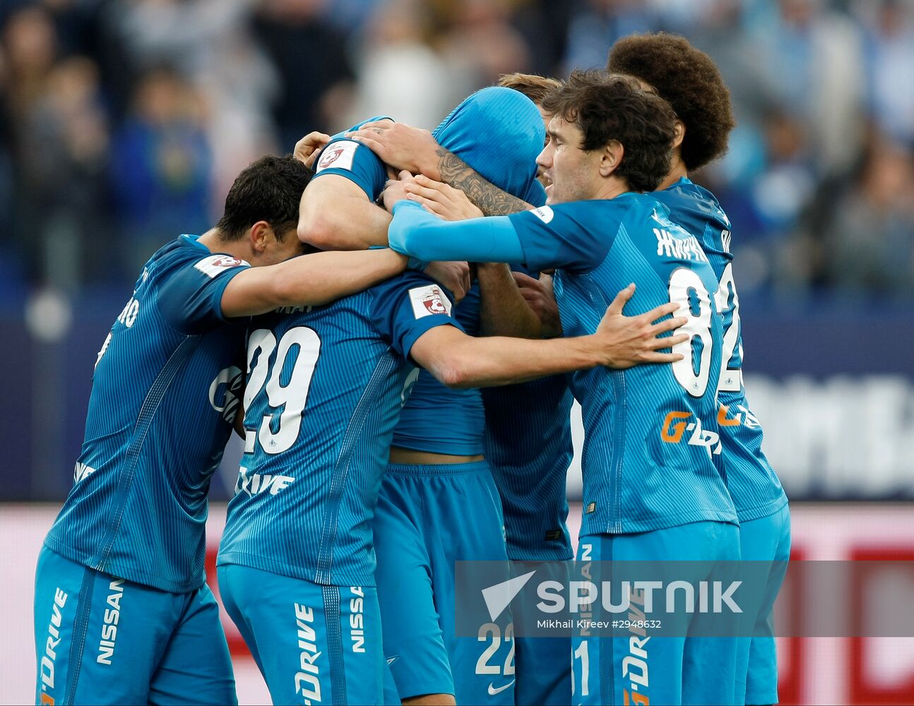 Football. Russian Premier League. Zenit vs. Spartak