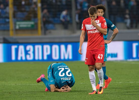 Football. Russian Premier League. Zenit vs. Spartak