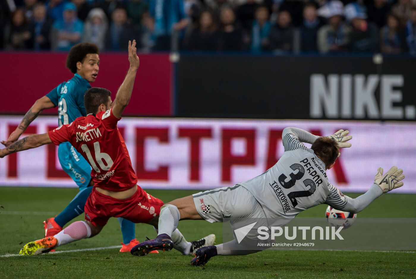 Football. Russian Premier League. Zenit vs. Spartak
