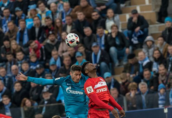 Football. Russian Premier League. Zenit vs. Spartak