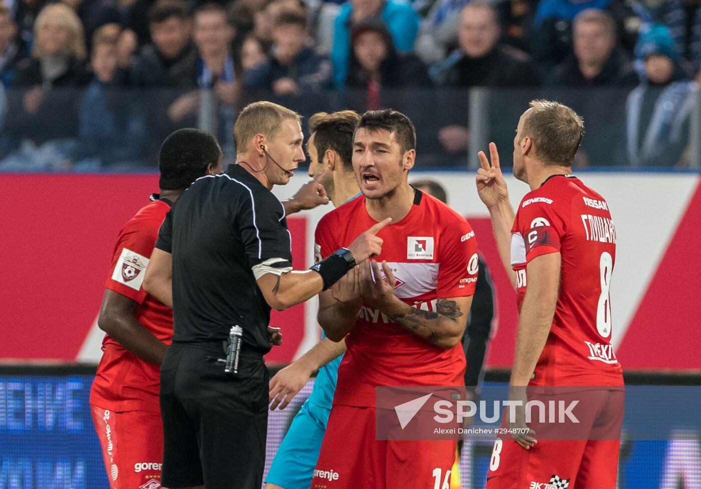 Football. Russian Premier League. Zenit vs. Spartak