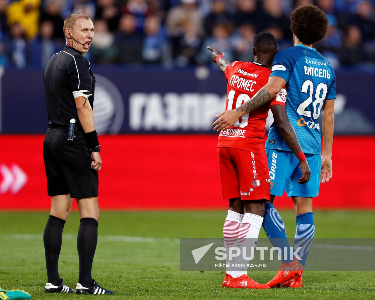 Football. Russian Premier League. Zenit vs. Spartak