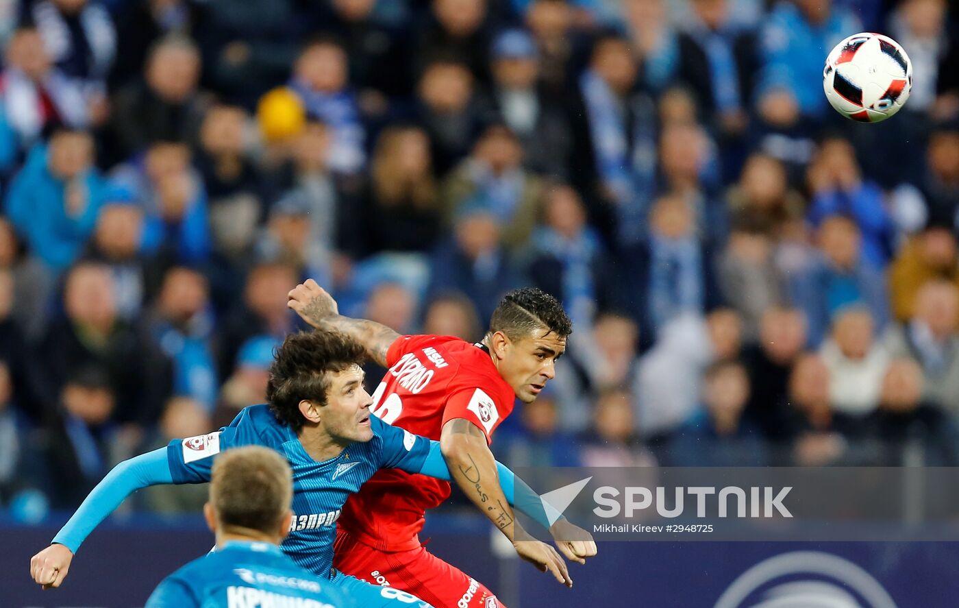 Football. Russian Premier League. Zenit vs. Spartak