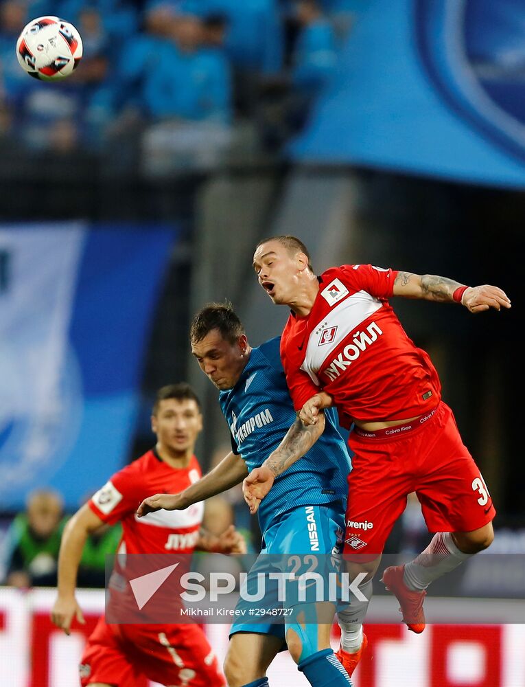 Football. Russian Premier League. Zenit vs. Spartak