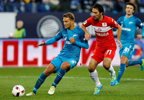 Football. Russian Premier League. Zenit vs. Spartak