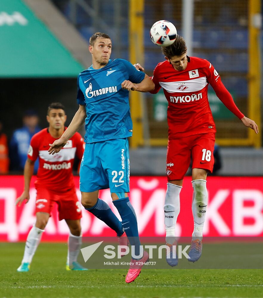 Football. Russian Premier League. Zenit vs. Spartak