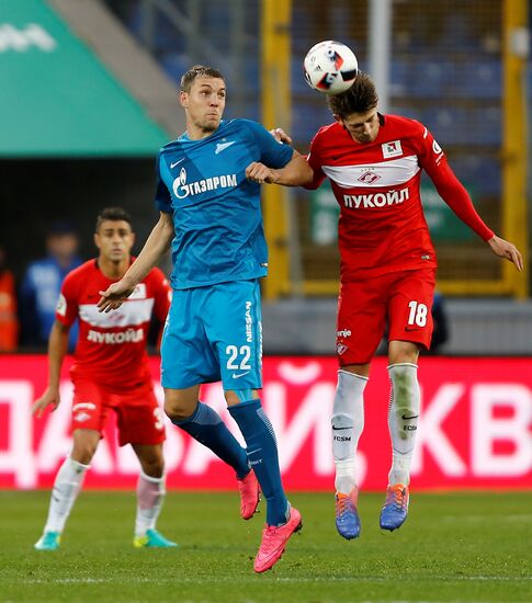 Football. Russian Premier League. Zenit vs. Spartak