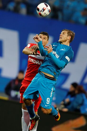 Football. Russian Premier League. Zenit vs. Spartak