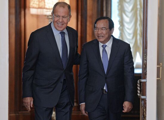 Sergei Lavrov meets with Prak Sokhon, Minister of Foreign Affairs and International Cooperation of the Kingdom of Cambodia