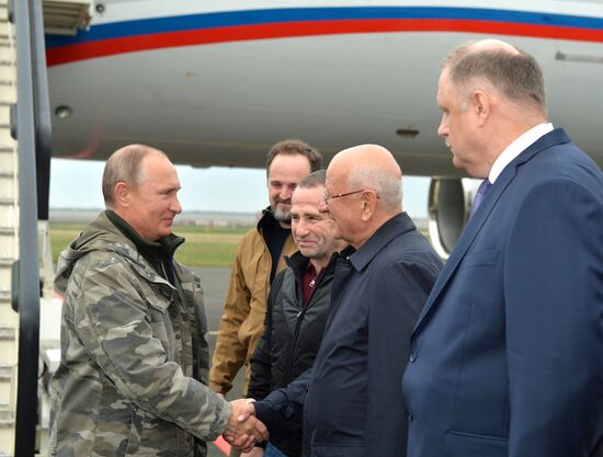 President Vladimitr Putin visits Orenburg Region