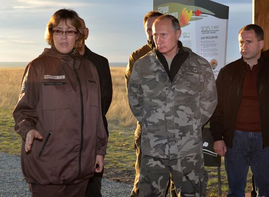 President Vladimitr Putin visits Orenburg Region