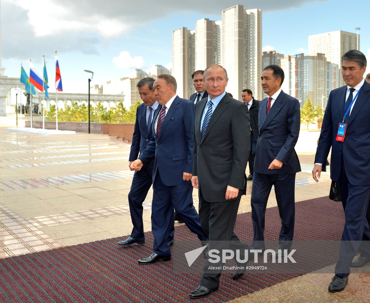 Russian President Vladimir Putin visits Kazakhstan