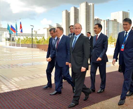 Russian President Vladimir Putin visits Kazakhstan