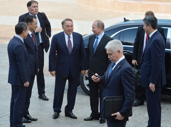 Russian President Vladimir Putin visits Kazakhstan