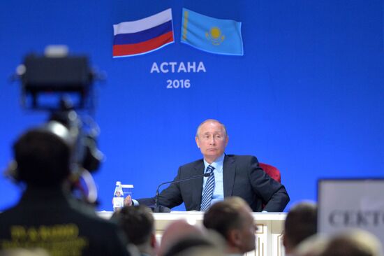 Russian President Vladimir Putin visits Kazakhstan