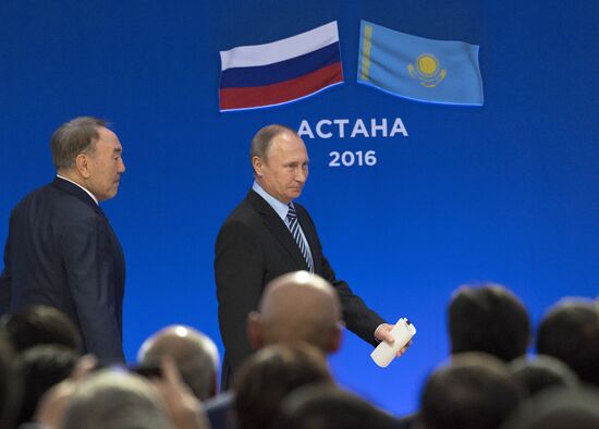 Russian President Vladimir Putin visits Kazakhstan