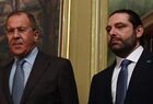 Russian Foreign Minister Sergei Lavrov meets with Saad-eddine Rafic Al-Hariri