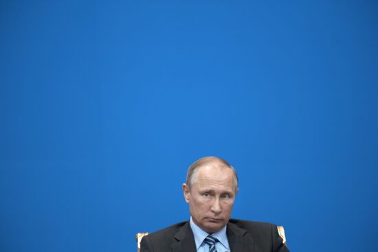 Russian President Vladimir Putin visits Kazakhstan