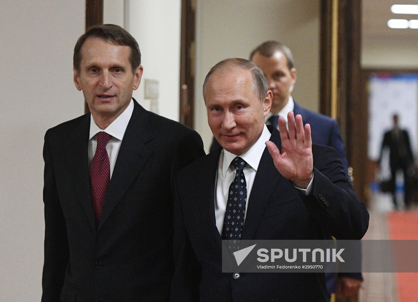President Vladimir Putin at meeting of State Duma of 7th convocation
