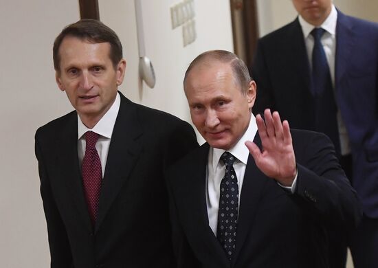 President Vladimir Putin at meeting of State Duma of 7th convocation