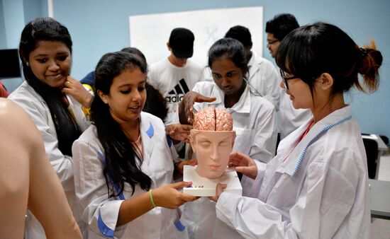 First group of Indian students during classes at Far Eastern Federal University