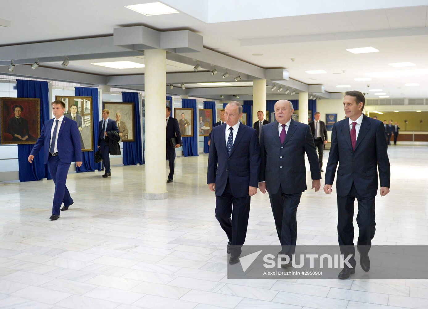 President Vladimir Putin visits Foreign Intelligence Service headquarters