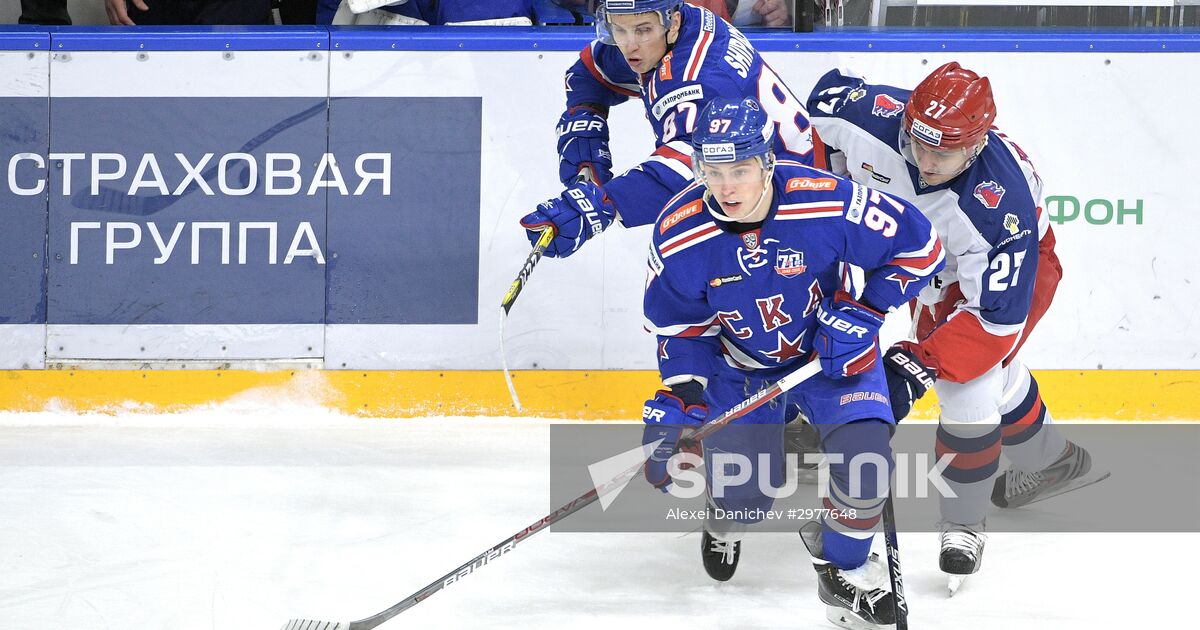 Ice hockey. KHL. SKA vs. CSKA Sputnik Mediabank