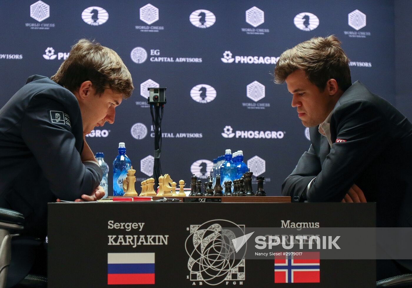 FIDE World Chess Championship Match 2016. Round Nine Sputnik Mediabank