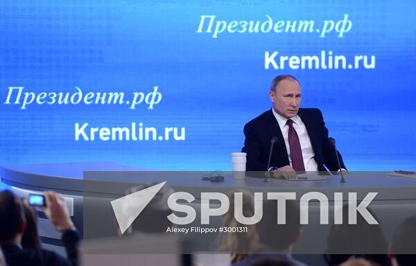President Vladimir Putin’s 12th annual news conference