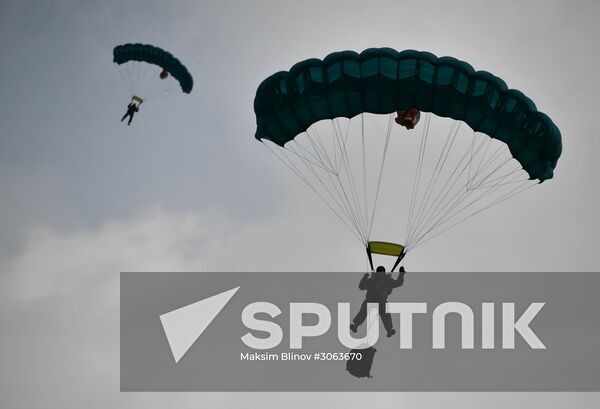 International military exercise of airborne troops in Vitebsk