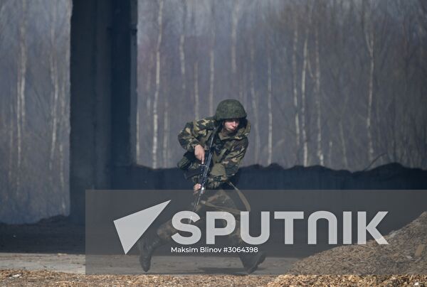 International military exercise of airborne troops in Vitebsk