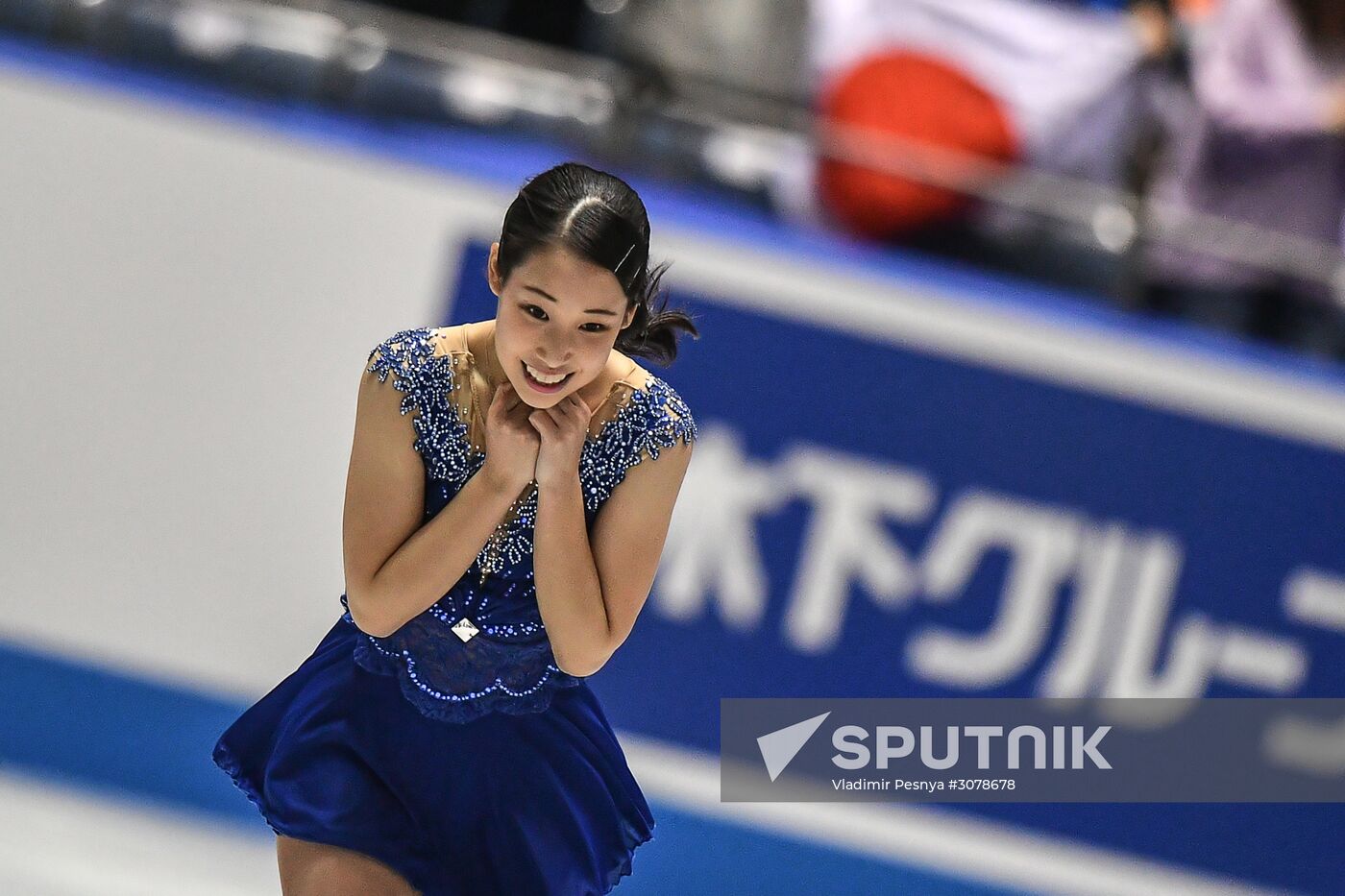 ISU World Team Trophy in Figure Skating. Women. Short program Sputnik