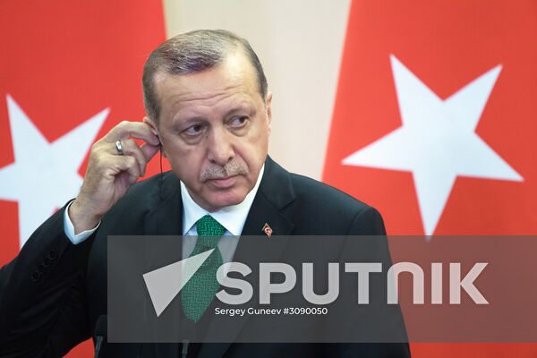 President Vladimir Putin meets with President of Turkey Recep Tayyip Erdogan
