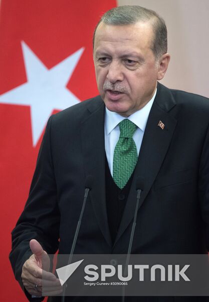 President Vladimir Putin meets with President of Turkey Recep Tayyip Erdogan