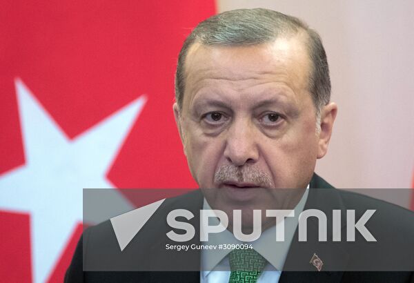 President Vladimir Putin meets with President of Turkey Recep Tayyip Erdogan