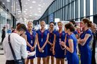 Volunteers at ExpoForum in the run-up to the 2017 St. Petersburg International Economic Forum. Location: Russia, St. Petersburg. Author: Konstantin Chalabov/Sputnik. SPIEF 2017 business program