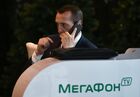 Megafon company stand at the ExpoForum on the eve of the opening of the St. Petersburg International Economic Forum 2017. Location: Russia, St. Petersburg. Author: Maksim Blinov/Sputnik. SPIEF 2017 business program