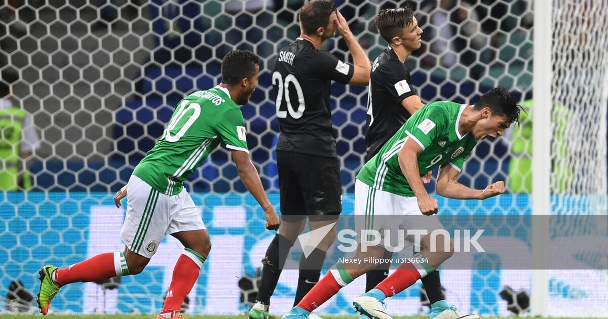 Football. 2017 FIFA Confederations Cup. Mexico vs. New Zealand