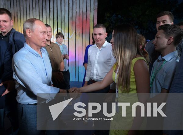 Russian President Vladimir Putin's visit to Crimea