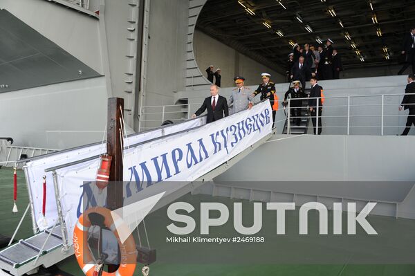Vladimir Putin visits Severomorsk