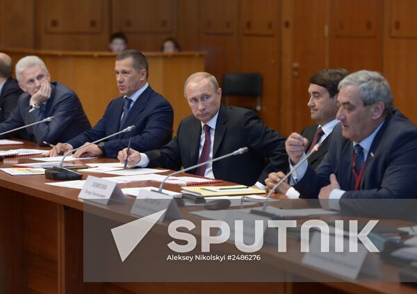 Vladimir Putin visits Far Eastern Federal District