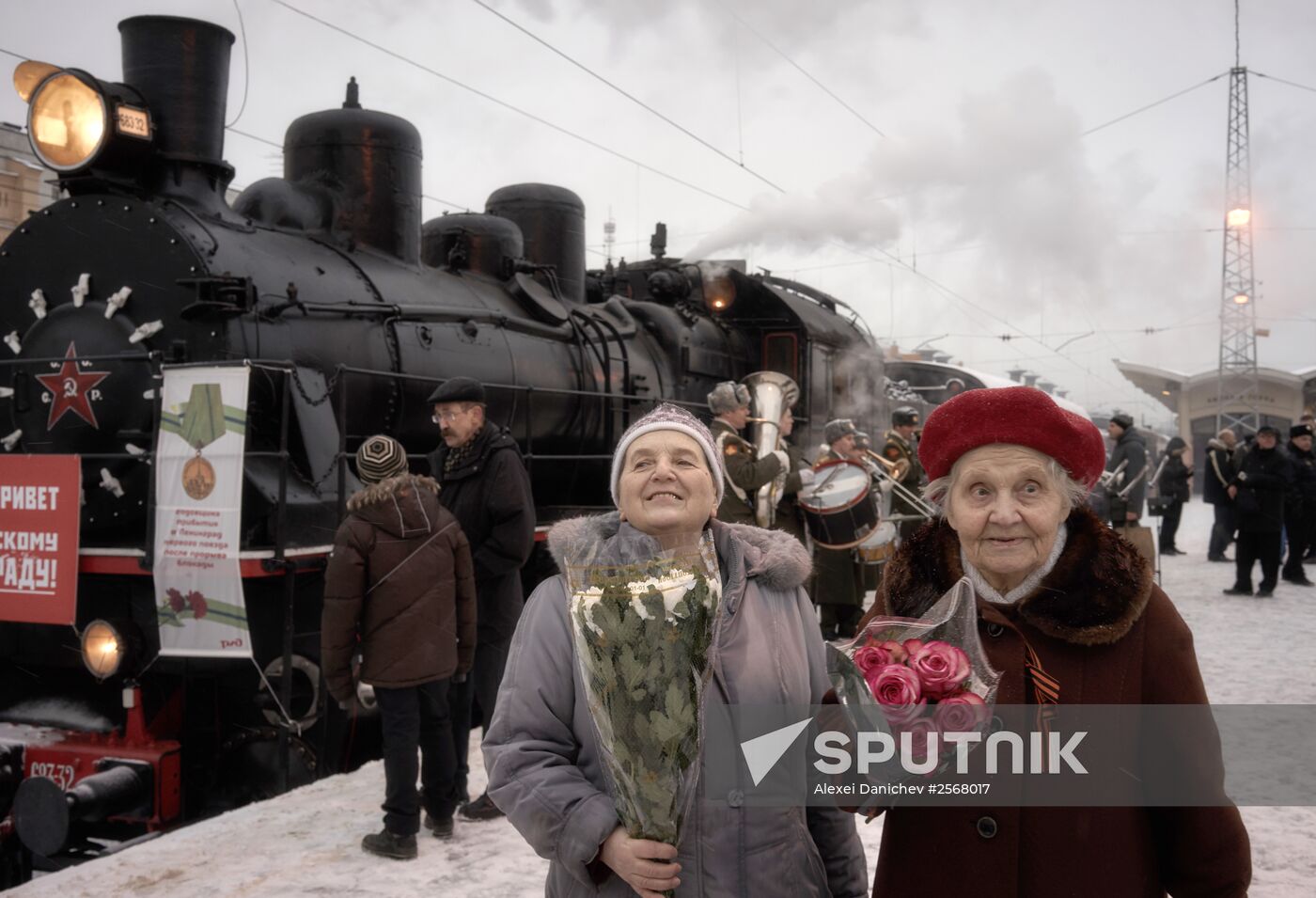 72nd anniversary of the first train's arrival in Leningrad after siege ...