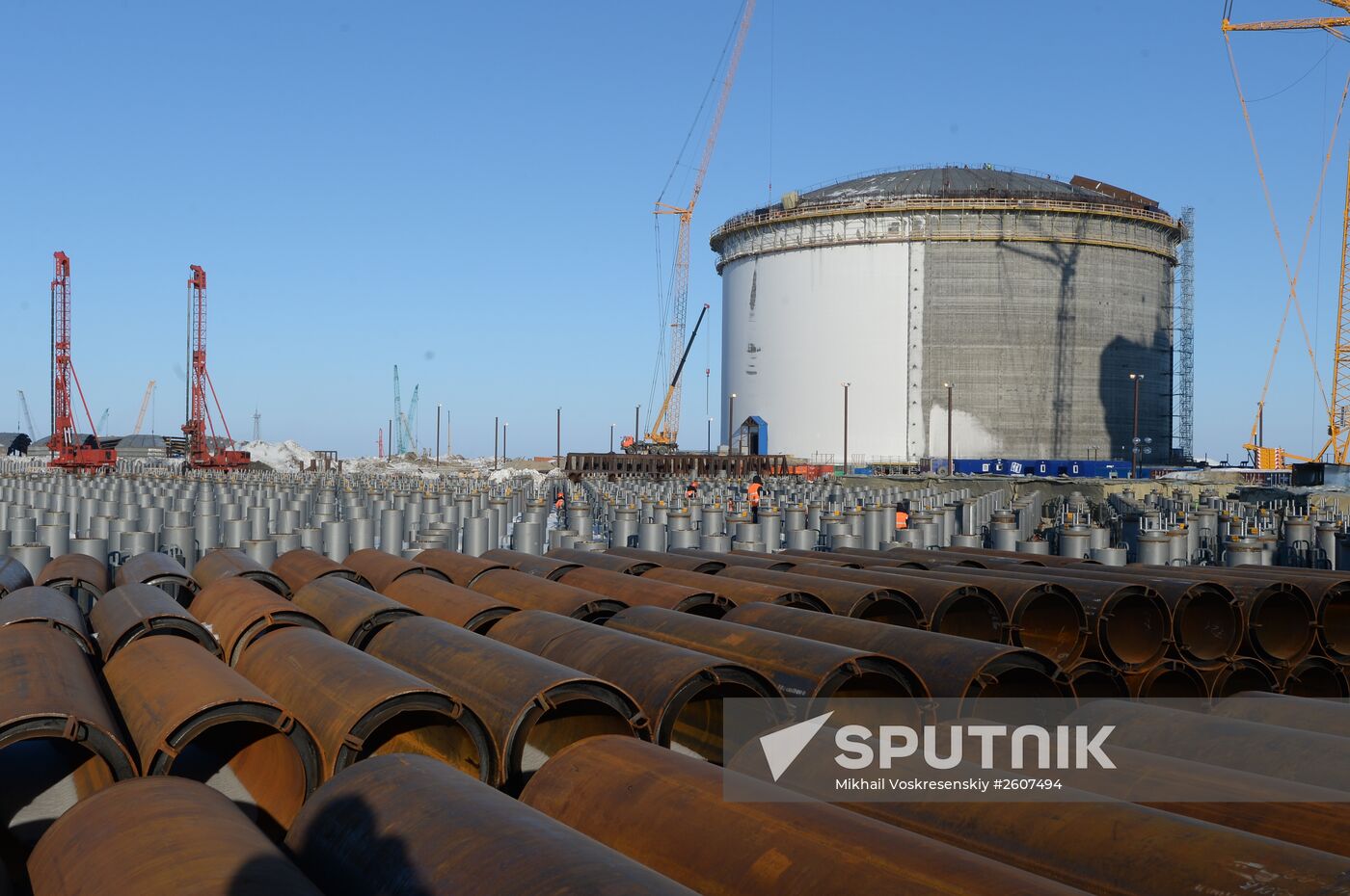 LNG plant construction in Yamal Sputnik Mediabank